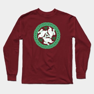 Celtic Triskele Hares Long Sleeve T-Shirt